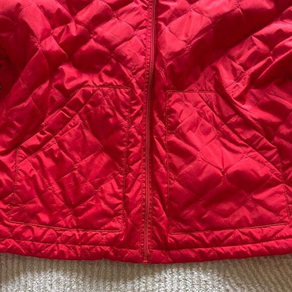 Zella Vibrant Red Quilted Puffer Jacket - Picture 5 of 10